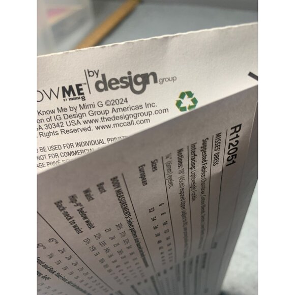 Uncut 2024 Know Me By Mimi G Sewing Pattern R12051 Dress Size 6-8-10-12-14 uncut - Picture 4 of 4